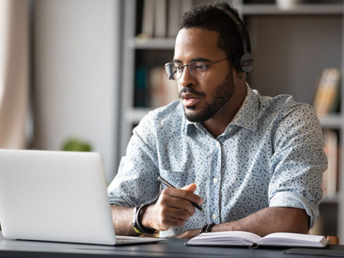 Businessman Headphones